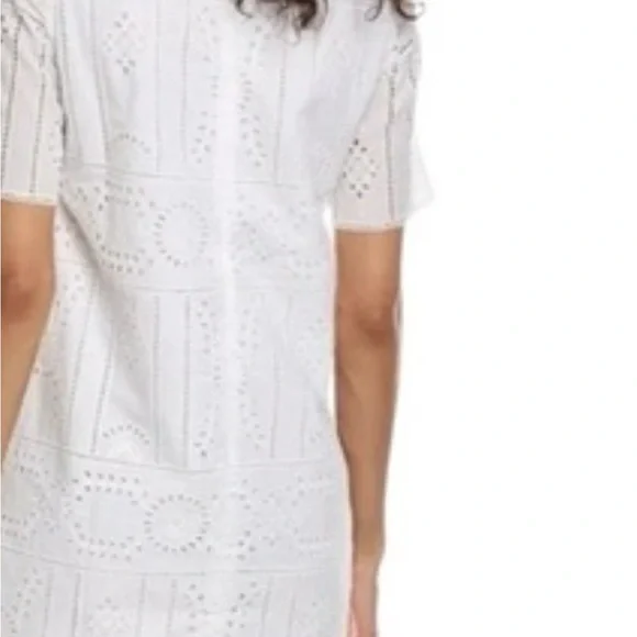 ✔️#86/54 BNWT Sealed The Kooples Flower Embroidery Shift Dress - Picture 4 of 9